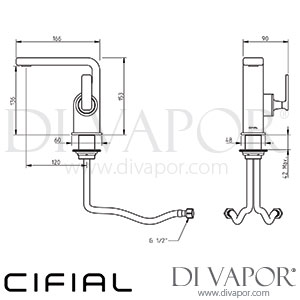Cifial 32400T4.U TH400 Mono Basin Mixer Spare Parts